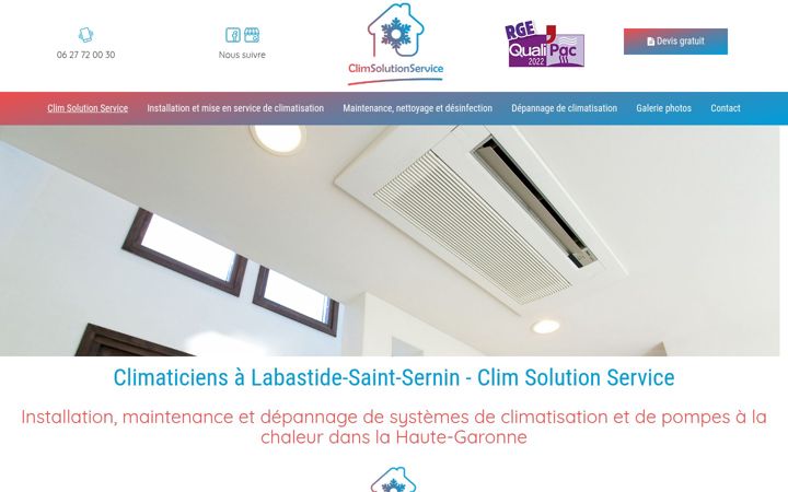 Ekrano kopija climsolutionservice-31.fr