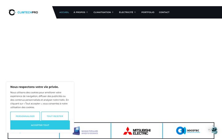 Ekrano kopija climtechpro.fr