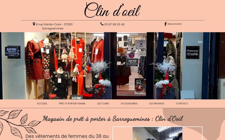 Screenshot of clin-d-oeil-sarreguemines.fr