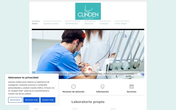 Screenshot of clinden.es