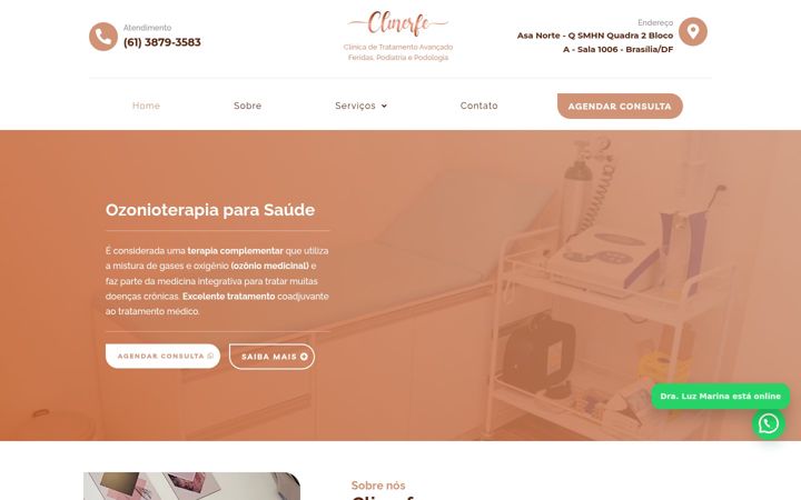Screenshot of clinerfe.com.br