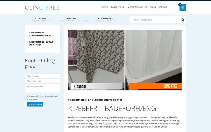 Screenshot of cling-free.com
