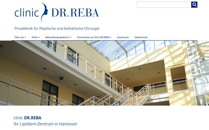 Screenshot of clinic-dr-reba.de