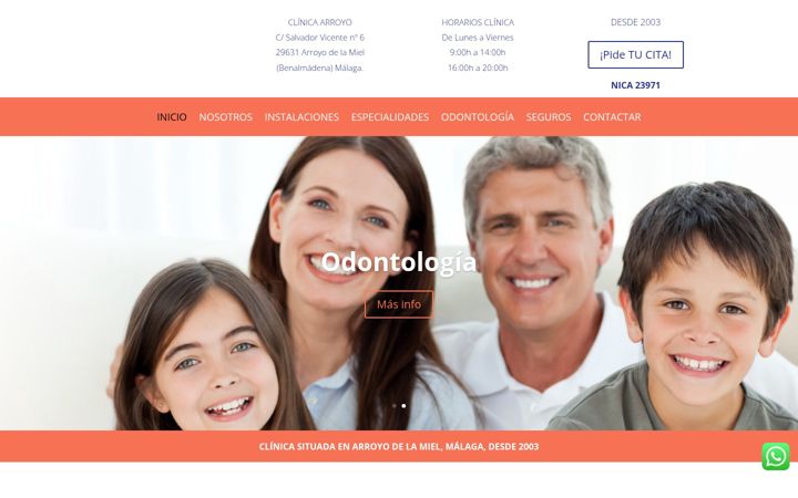 Screenshot of clinica-arroyo.com
