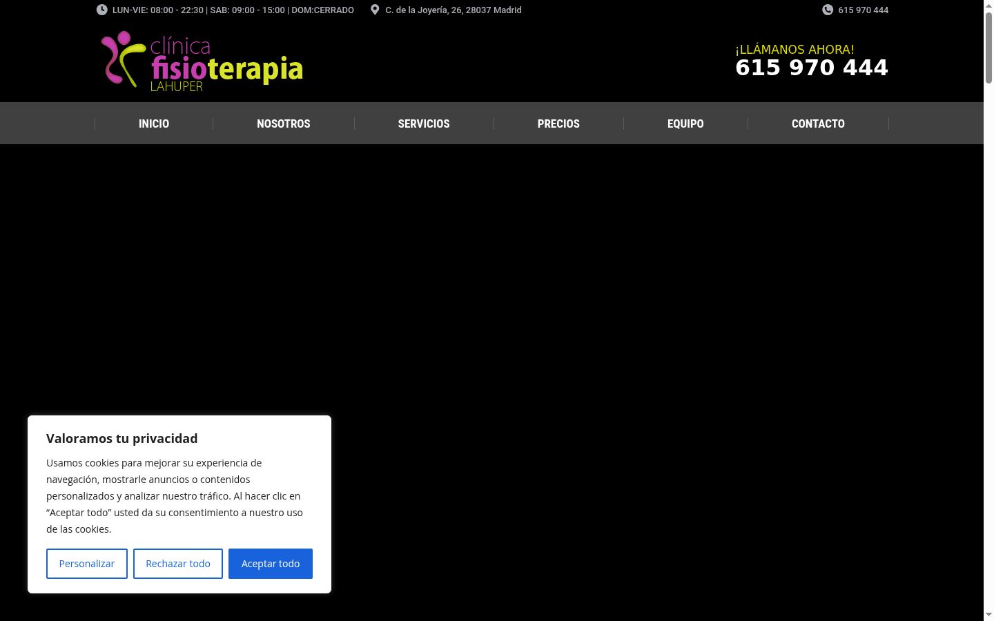 Sutikimo reklamjuostės, rodytos prieš bet kokią sąveiką, ekrano kopija