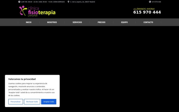 Екранна снимка на clinica-fisioterapia.es