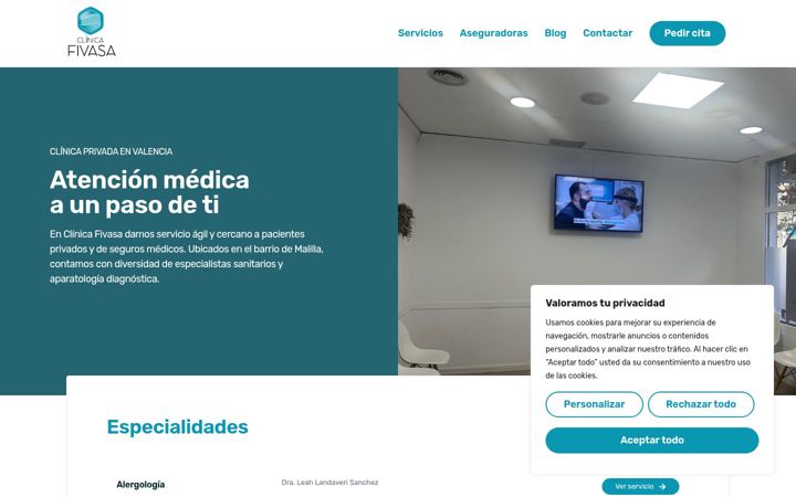 Screenshot of clinica-fivasa.com