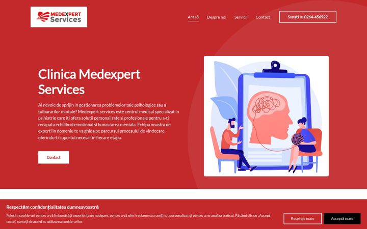 Snimka zaslona za clinica-medexpert.ro
