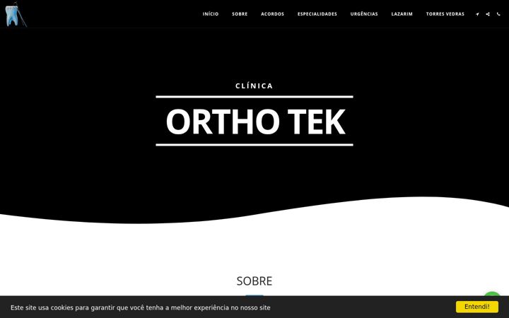 Screenshot of clinica-ortho-tek.com