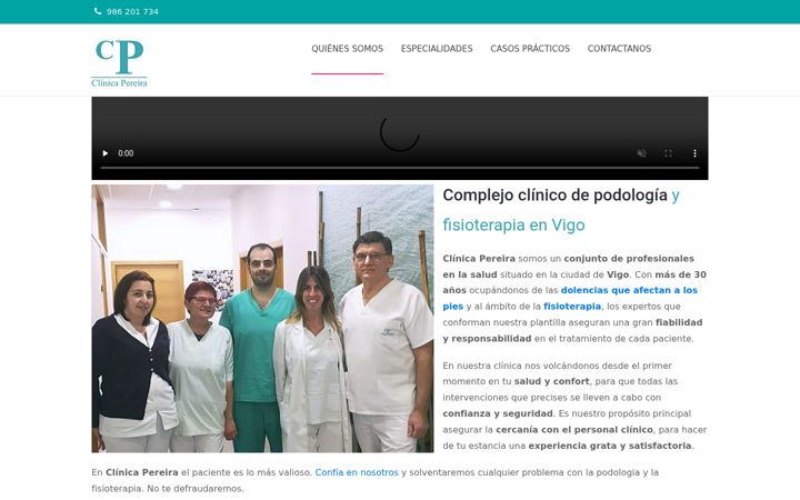 Screenshot of clinica-pereira.com