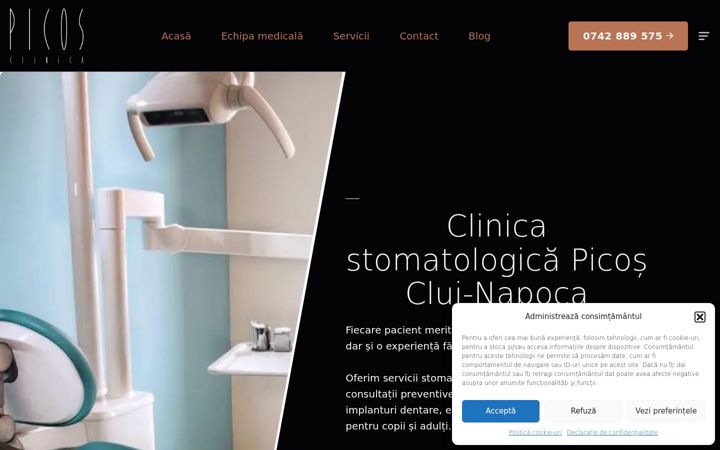 Zrzut ekranu clinica-picos.ro