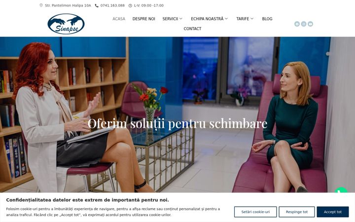 Zrzut ekranu clinica-sinapse.ro