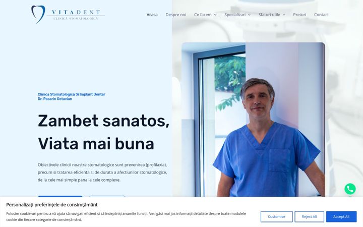 Zrzut ekranu clinica-stomatologica.ro