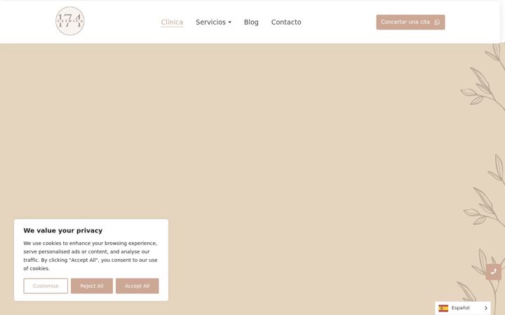 Screenshot of clinica174.es