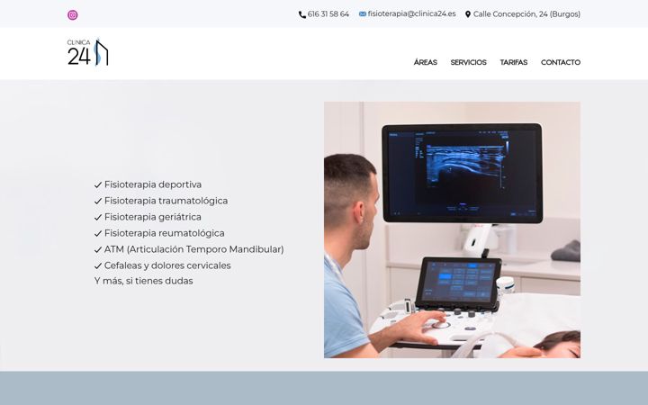 Screenshot of clinica24.es