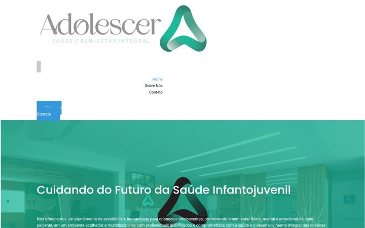 Screenshot van clinicaadolescer.com.br