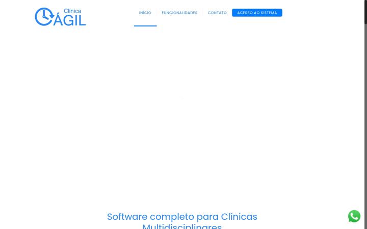 Screenshot of clinicaagil.com.br