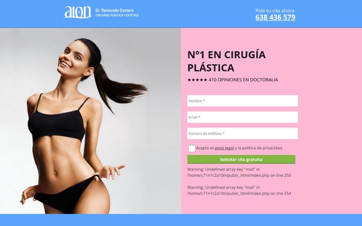 Screenshot of clinicaaion.com