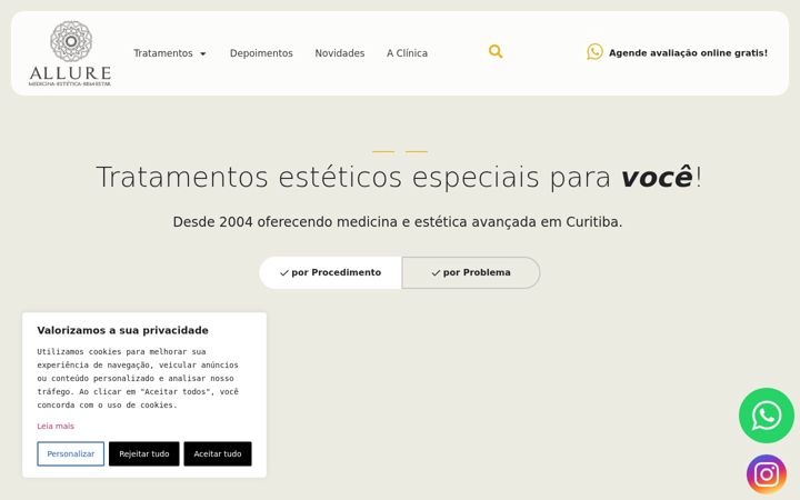 Screenshot van clinicaallureestetica.com.br