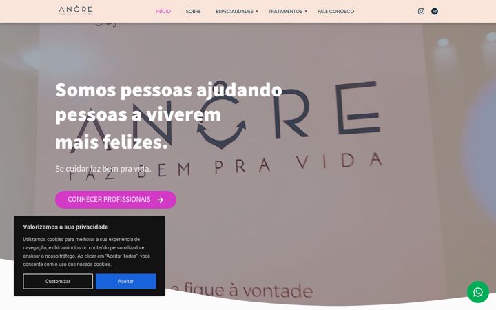 Screenshot van clinicaancre.com.br