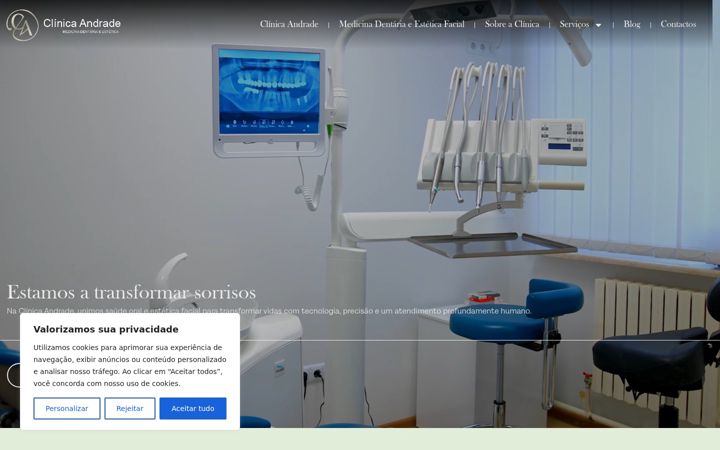Posnetek zaslona clinicaandrade.pt