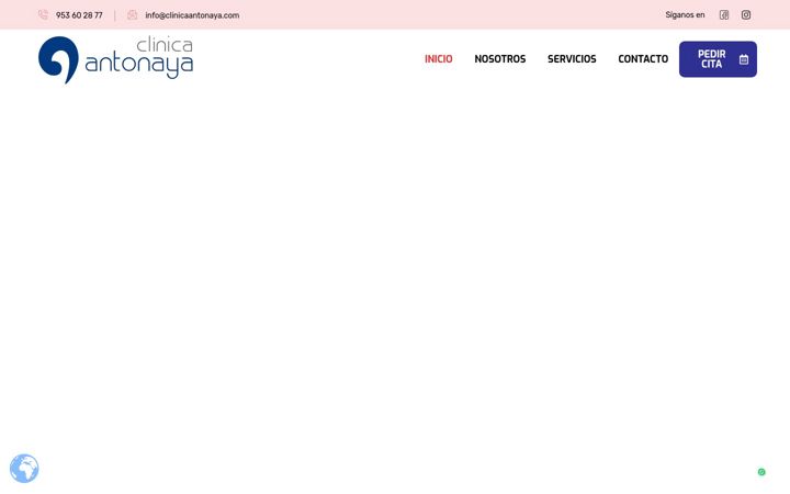Screenshot of clinicaantonaya.com