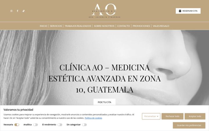 Screenshot of clinicaao.com