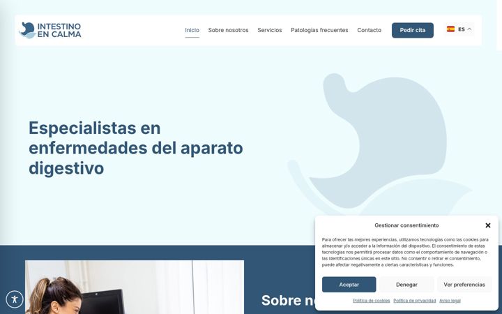 Screenshot of clinicaaparatodigestivo.pro