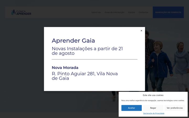 Posnetek zaslona clinicaaprender.pt