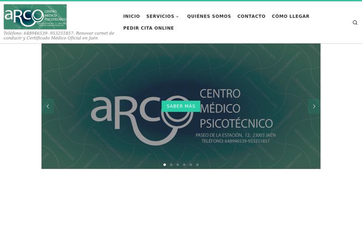 Screenshot of clinicaarcojaen.com