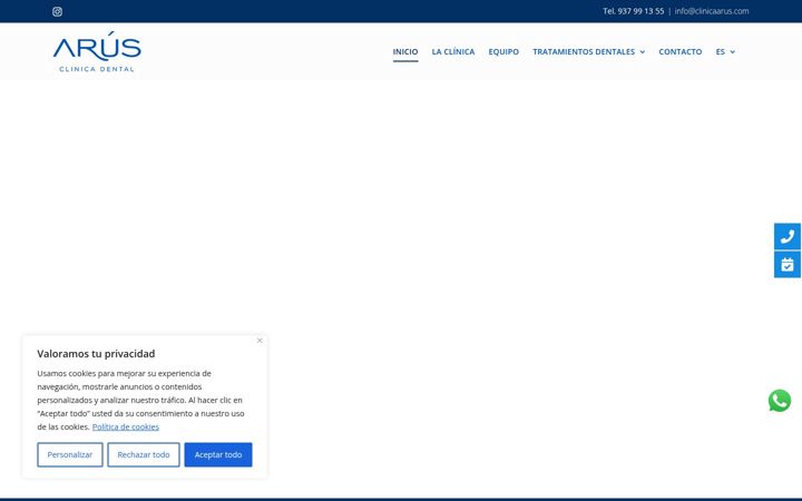 Screenshot of clinicaarus.com