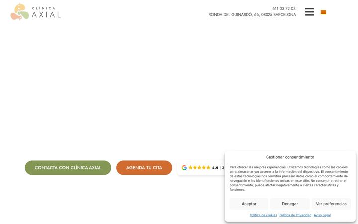Screenshot of clinicaaxial.com