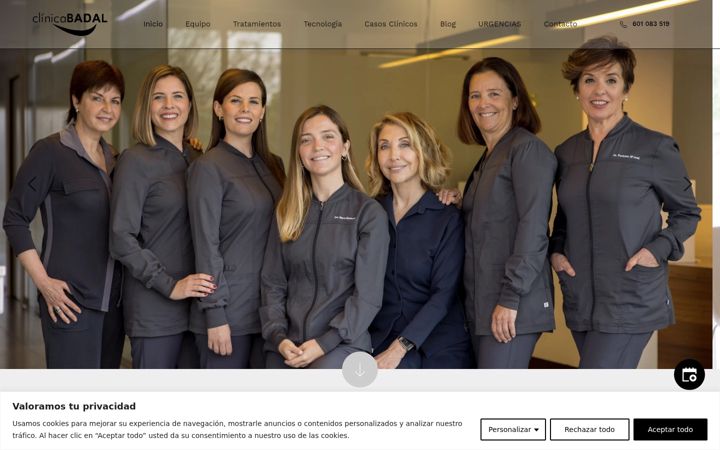 Screenshot of clinicabadal.es