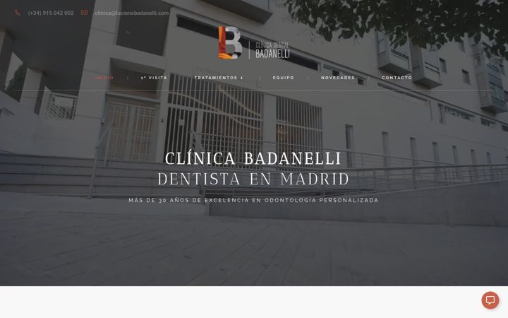 Screenshot of clinicabadanelli.com