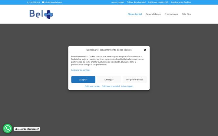 Screenshot of clinicabel.com