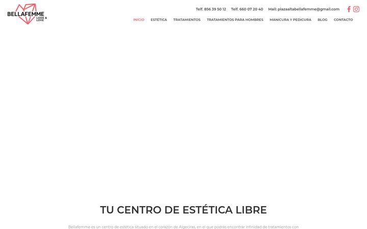 Screenshot of clinicabellafemme.es