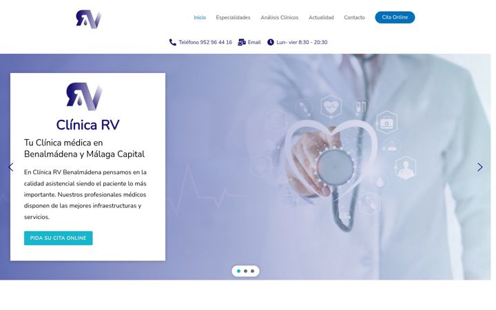 Screenshot of clinicabenalmadena.com