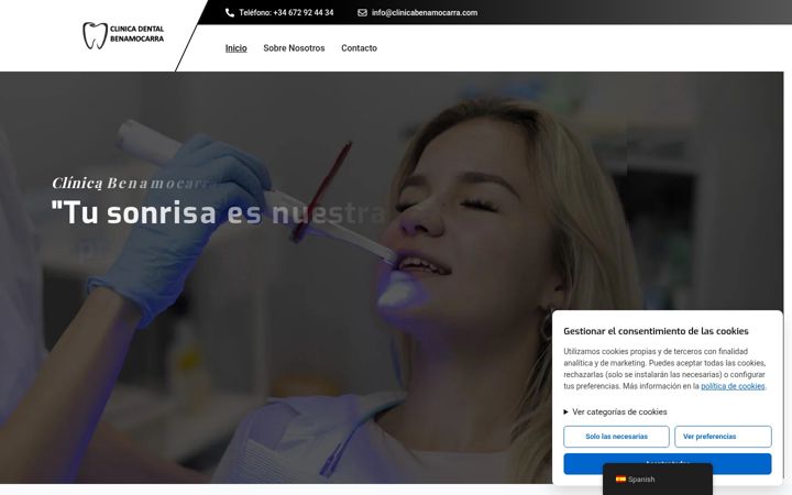 Screenshot of clinicabenamocarra.com