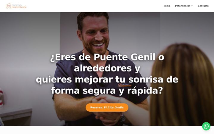 Screenshot of clinicabenitezalcaide.com