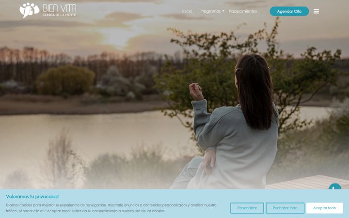 Screenshot of clinicabienvita.com