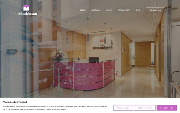 Screenshot of clinicablasco.com