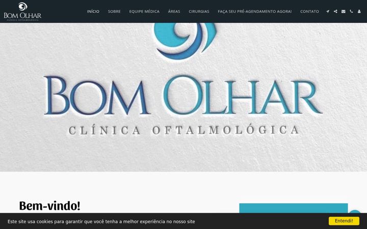 Screenshot of clinicabomolhar.com