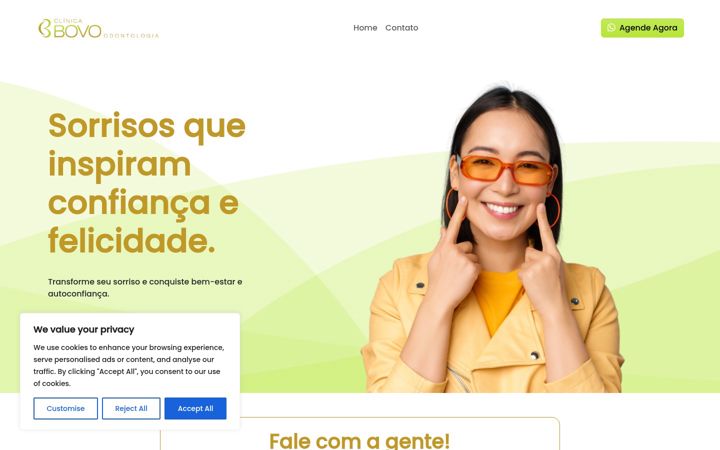 Screenshot of clinicabovo.com.br