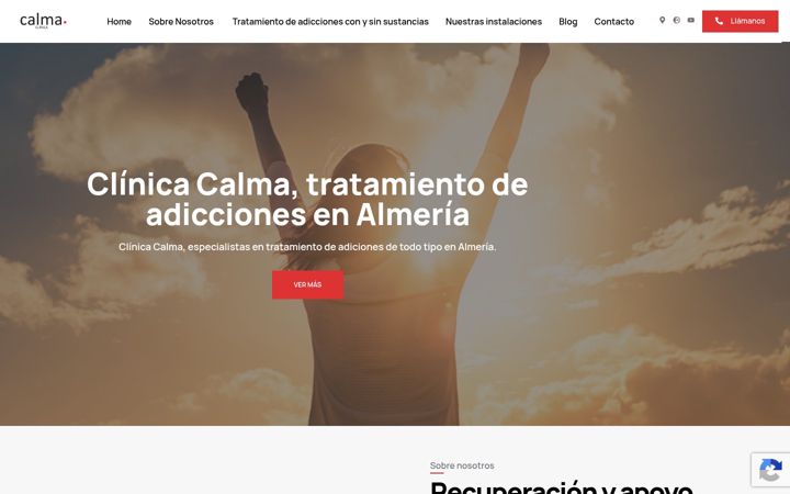 Screenshot of clinicacalma.com