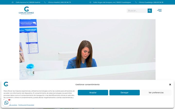 Screenshot of clinicacarlosgomez.com