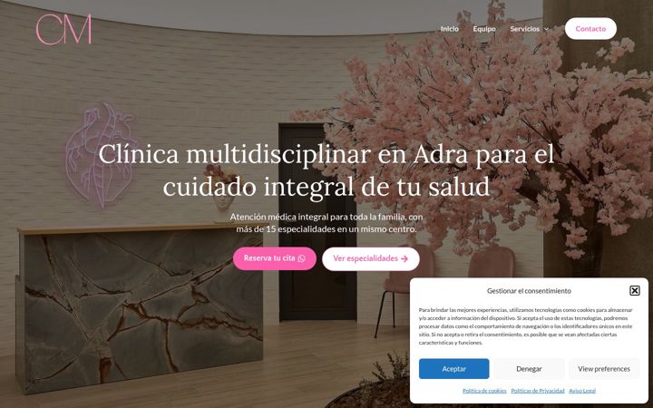 Screenshot of clinicacarmenmaldonado.es