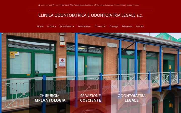 Screenshot of clinicacastioni.com