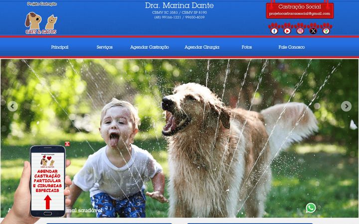 Screenshot of clinicacastracao.com.br