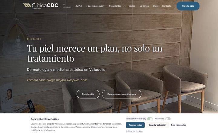 Screenshot of clinicacdc.com