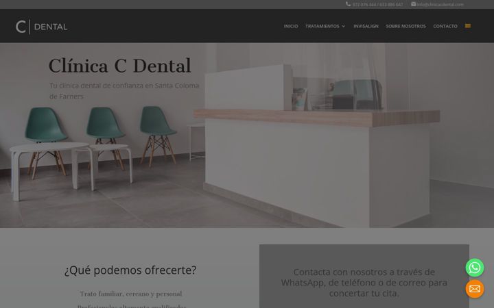 Screenshot of clinicacdental.com